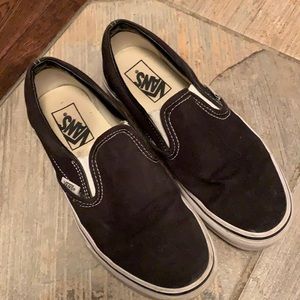 black slip on vans size 7.0 women’s